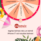 Iegriez Laimes Ratu un Laimē iPhone 17 ar VIASMS.lv!